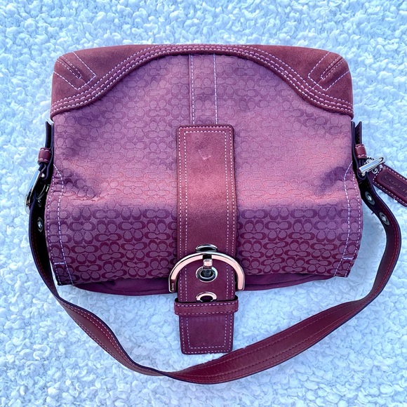 SOLD 💜 RARE vintage Y2K Coach Purse in Purple Plum 💜 - Picture 7 of 7
